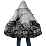 Rosa Parks Civil Rights Cloak Vintage Bus American Flag And Red Roses Tribute
