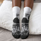 Rosa Parks Civil Rights Crew Socks Vintage Bus American Flag And Red Roses Tribute