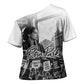 Rosa Parks Civil Rights Cross Shoulder Shirt Vintage Bus American Flag And Red Roses Tribute