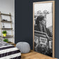 Rosa Parks Civil Rights Door Cover Vintage Bus American Flag And Red Roses Tribute
