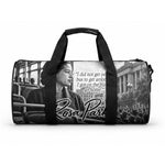 Rosa Parks Civil Rights Duffle Bag Vintage Bus American Flag And Red Roses Tribute