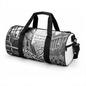 Rosa Parks Civil Rights Duffle Bag Vintage Bus American Flag And Red Roses Tribute