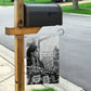 Rosa Parks Civil Rights Garden Flag Vintage Bus American Flag And Red Roses Tribute