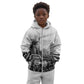 Rosa Parks Civil Rights Kid Hoodie Vintage Bus American Flag And Red Roses Tribute