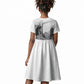 Rosa Parks Civil Rights Kid Short Sleeve Dress Vintage Bus American Flag And Red Roses Tribute