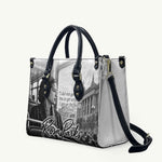 Rosa Parks Civil Rights Leather Bag Vintage Bus American Flag And Red Roses Tribute