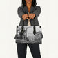 Rosa Parks Civil Rights Leather Bag Vintage Bus American Flag And Red Roses Tribute