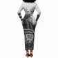 Rosa Parks Civil Rights Long Sleeve Bodycon Dress Vintage Bus American Flag And Red Roses Tribute