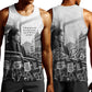 Rosa Parks Civil Rights Men Tank Top Vintage Bus American Flag And Red Roses Tribute