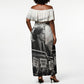 Rosa Parks Civil Rights Off Shoulder Maxi Dress Vintage Bus American Flag And Red Roses Tribute