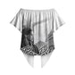 Rosa Parks Civil Rights Off Shoulder Wrap Waist Top Vintage Bus American Flag And Red Roses Tribute