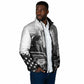 Rosa Parks Civil Rights Padded Jacket Vintage Bus American Flag And Red Roses Tribute