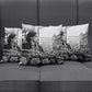 Rosa Parks Civil Rights Pillow Cover Vintage Bus American Flag And Red Roses Tribute