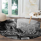 Rosa Parks Civil Rights Round Carpet Vintage Bus American Flag And Red Roses Tribute