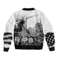 Rosa Parks Civil Rights Sleeve Zip Bomber Jacket Vintage Bus American Flag And Red Roses Tribute