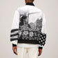 Rosa Parks Civil Rights Sleeve Zip Bomber Jacket Vintage Bus American Flag And Red Roses Tribute