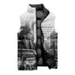 Rosa Parks Civil Rights Sleeveless Puffer Jacket Vintage Bus American Flag And Red Roses Tribute