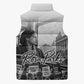 Rosa Parks Civil Rights Sleeveless Puffer Jacket Vintage Bus American Flag And Red Roses Tribute