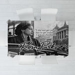 Rosa Parks Civil Rights Tablecloth Vintage Bus American Flag And Red Roses Tribute