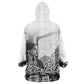 Rosa Parks Civil Rights Wearable Blanket Hoodie Vintage Bus American Flag And Red Roses Tribute