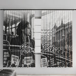 Rosa Parks Civil Rights Window Curtain Vintage Bus American Flag And Red Roses Tribute