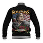 Rosa Parks Civil Rights Activist Baseball Jacket Vintage Bus American Flag And Red Roses Tribute Art