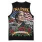 Rosa Parks Civil Rights Activist Basketball Jersey Vintage Bus American Flag And Red Roses Tribute Art