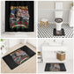 Rosa Parks Civil Rights Activist Bathroom Set Vintage Bus American Flag And Red Roses Tribute Art