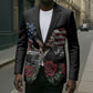 Rosa Parks Civil Rights Activist Blazer Vintage Bus American Flag And Red Roses Tribute Art
