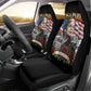 Rosa Parks Civil Rights Activist Car Seat Cover Vintage Bus American Flag And Red Roses Tribute Art