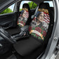 Rosa Parks Civil Rights Activist Car Seat Cover Vintage Bus American Flag And Red Roses Tribute Art