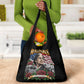 Rosa Parks Civil Rights Activist Grocery Bag Vintage Bus American Flag And Red Roses Tribute Art