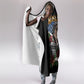 Rosa Parks Civil Rights Activist Hooded Blanket Vintage Bus American Flag And Red Roses Tribute Art