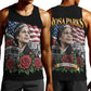Rosa Parks Civil Rights Activist Men Tank Top Vintage Bus American Flag And Red Roses Tribute Art