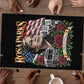 Rosa Parks Civil Rights Activist Puzzle Vintage Bus American Flag And Red Roses Tribute Art