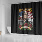 Rosa Parks Civil Rights Activist Shower Curtain Vintage Bus American Flag And Red Roses Tribute Art