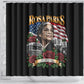 Rosa Parks Civil Rights Activist Shower Curtain Vintage Bus American Flag And Red Roses Tribute Art