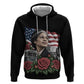 Rosa Parks Civil Rights Activist Zip Hoodie Vintage Bus American Flag And Red Roses Tribute Art