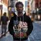 Rosa Parks Civil Rights Activist Zip Hoodie Vintage Bus American Flag And Red Roses Tribute Art