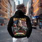 Rosa Parks Civil Rights Activist Zip Hoodie Vintage Bus American Flag And Red Roses Tribute Art