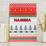 Namibia Christmas Canvas Wall Art Coat of Arm National Flag Motif - African Pride