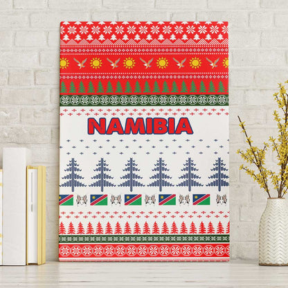 Namibia Christmas Canvas Wall Art Coat of Arm National Flag Motif - African Pride