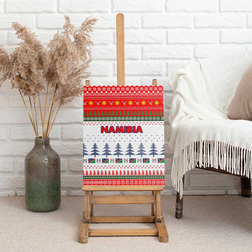 Namibia Christmas Canvas Wall Art Coat of Arm National Flag Motif - African Pride