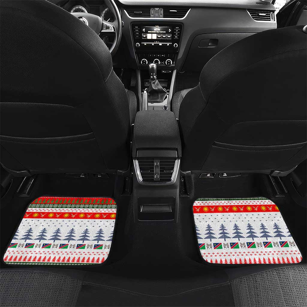Namibia Christmas Car Mats Coat of Arm National Flag Motif - African Pride