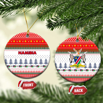 Namibia Christmas Ceramic Ornament Coat of Arm National Flag Motif - African Pride
