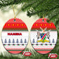 Namibia Christmas Ceramic Ornament Coat of Arm National Flag Motif - African Pride