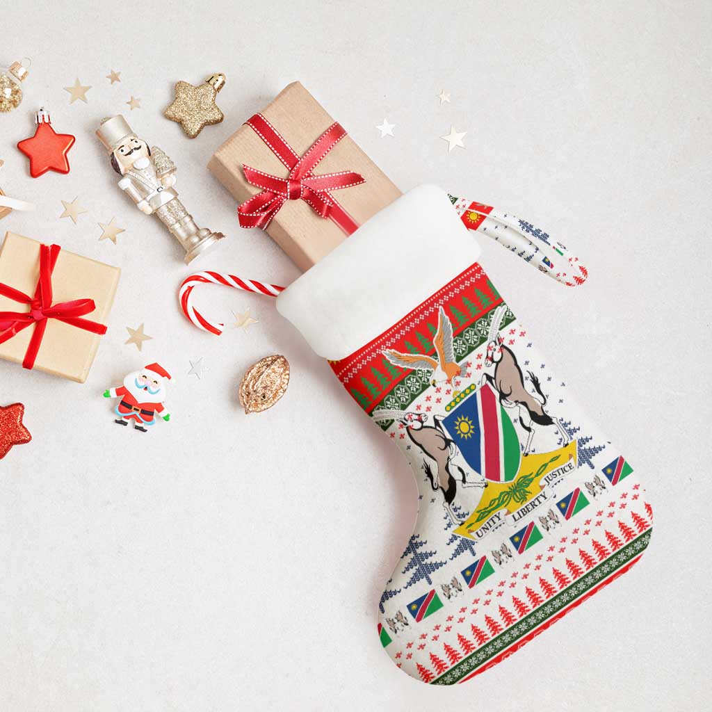 Namibia Christmas Stocking Coat of Arm National Flag Motif - African Pride