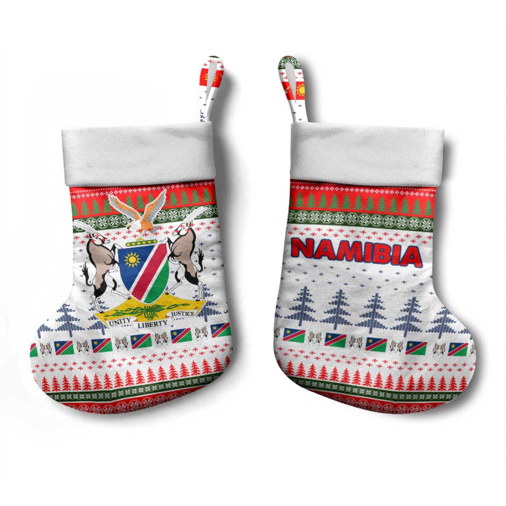 Namibia Christmas Stocking Coat of Arm National Flag Motif - African Pride