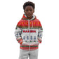 Namibia Christmas Kid Hoodie Coat of Arm National Flag Motif - African Pride