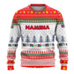 Namibia Christmas Ugly Christmas Sweater Coat of Arm National Flag Motif - African Pride